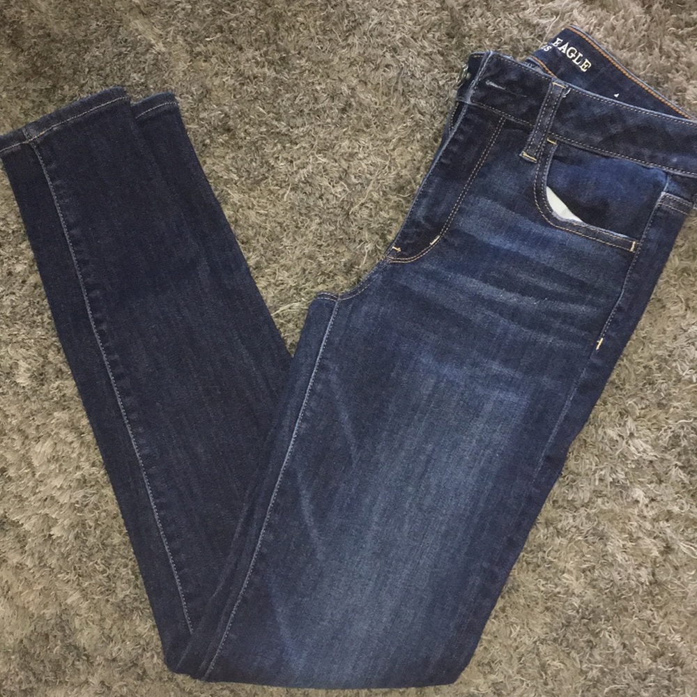 Dark Wash Jeggings View 3